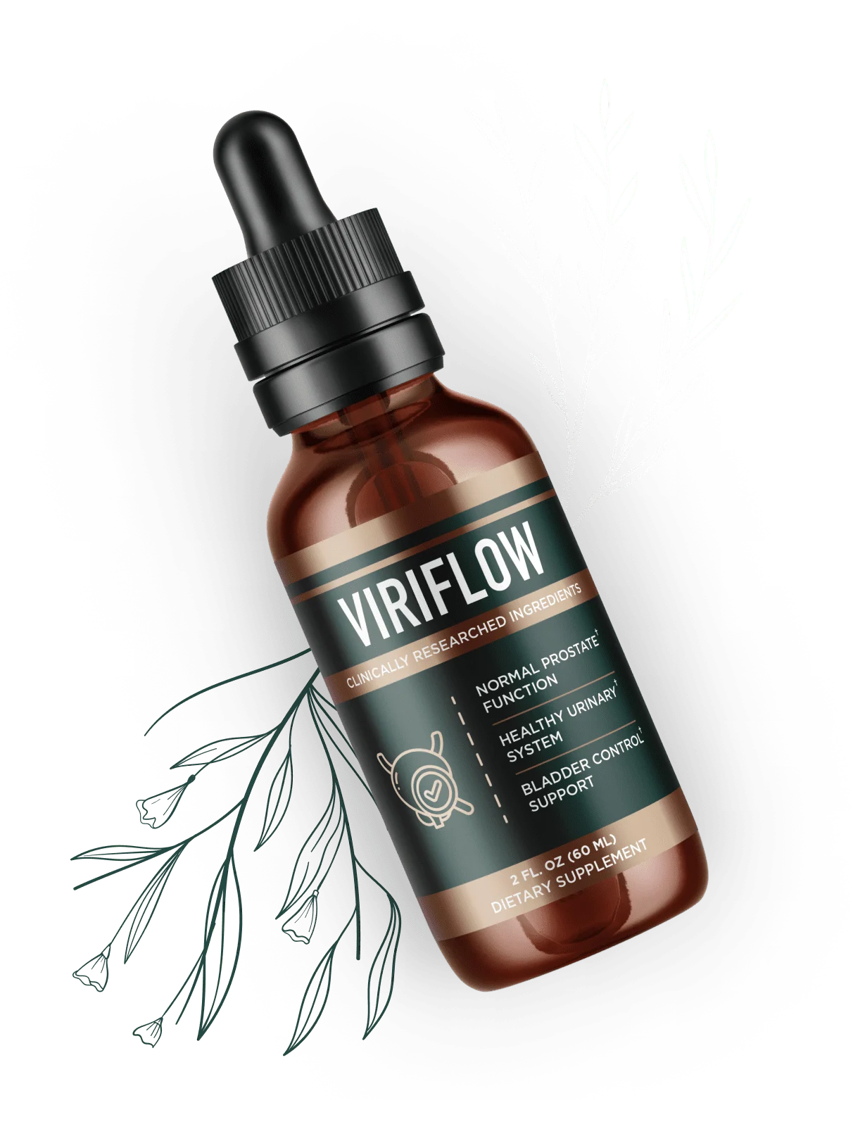 ViriFlow™ Men's Prostate Health Liquid Drops — 2 FL OZ Bottle